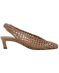 Fendi - Low-Heel Slingbacks Woven Pumps - Lyst