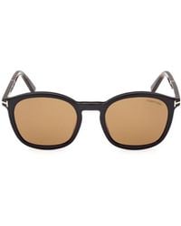 Tom Ford - Eyewear Round Frame Polarized Jason Sunglasses - Lyst