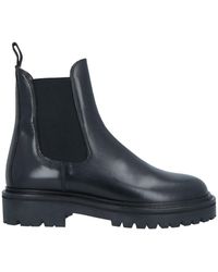 Isabel Marant - Solid-Color Leather Chelsea Boots - Lyst