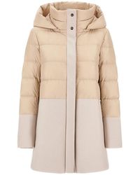 Herno - Color-Block Hooded Down Jacket - Lyst