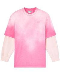 Ganni - Layered Sleeve T-Shirt - Lyst