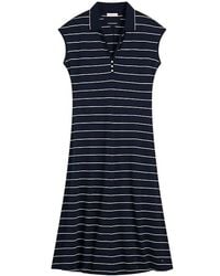 Tommy Hilfiger - Pique Henley Midi Polo Dress - Lyst