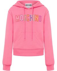Moschino - Crochet Logo Sweatshirt - Lyst