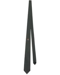KENZO - Varsity' Embroidered Silk Tie - Lyst