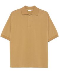AURALEE Pima Cotton Heavy Pique Polo in Natural for Men | Lyst
