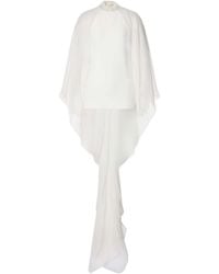 Alberta Ferretti - Draped Blouse - Lyst