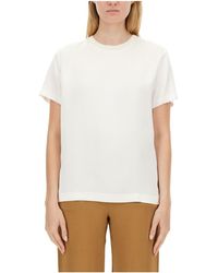 Fabiana Filippi - Satin T-Shirt - Lyst