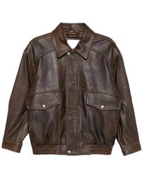 DUNST - Long-Sleeved Leather Jacket - Lyst