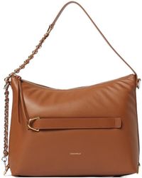 Coccinelle - Logo Printed Zipped Shoulder Bag - Lyst