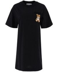 Moschino - Teddy Bear Beaded T-Shirt Dress - Lyst