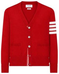 Thom Browne - 4-Bar Merino Wool Cardigan - Lyst