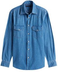 Tommy Hilfiger - Regular Fit Lightweight Western Denim Shirt - Lyst