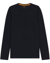 BOSS - Crewneck Longsleeve Tshirt - Lyst