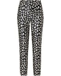Carolina Herrera - Leopard-Patterned Jacquard Slim-Leg Pants - Lyst