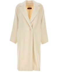 Max Mara - Studio Xavier Single-Breasted Straight Hem Coat - Lyst