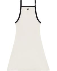 Courreges - Courrèges Buckle Contrast Dress - Lyst