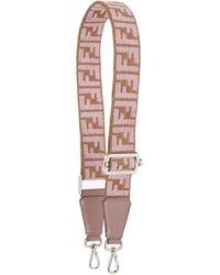 Fendi - Mauve Ff Webbing Reversible Shoulder Strap - Lyst
