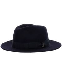 Borsalino - Wide-Brim Fedora Hat - Lyst