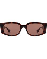 Gucci - Eyewear Rectangular Frame Sunglases - Lyst