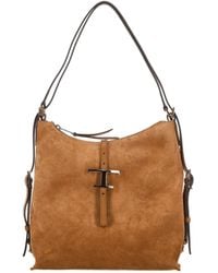 Tod's - Logo Plaque Shoulder Bag - Lyst