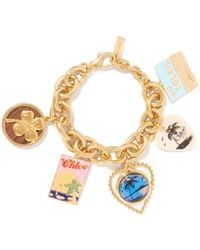 Chloé - Chloé Postcards Chunky Chain Bracelet - Lyst