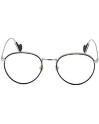 Moncler - Eyewear Oval Frame Glasses - Lyst