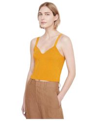 Vince - Ribbed-Knit Bralette Top - Lyst