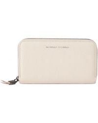 Brunello Cucinelli - Grained Zip Wallet - Lyst
