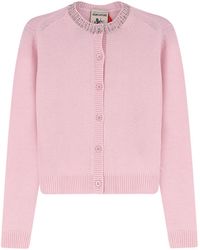 Semicouture - Hennie Crystal-Embellished Button-Up Cardigan - Lyst