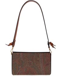 Etro - Paisley Jacquard Foldover Top Clutch Bag - Lyst
