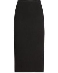 Dolce & Gabbana - Virgin Wool-Silk Pencil Skirt - Lyst