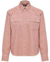 Moncler - Check Cotton Long Sleeve Shirt - Lyst