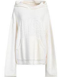 MM6 by Maison Margiela - Solid-Color Hooded Knit Sweater - Lyst