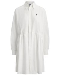 Polo Ralph Lauren - Drawstring Shirt Dress - Lyst