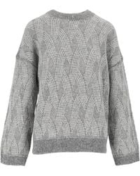 Peserico - Knitting A Geometric-Patterned Sweater - Lyst