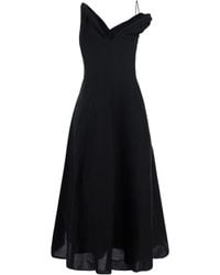 Rohe - Asymmetric Sweetheart Midi Dress - Lyst