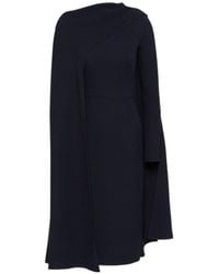 Valentino - Boat-Neck Long-Sleeve Dress - Lyst