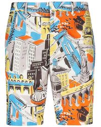 Moschino - Abstract Printed Shorts - Lyst
