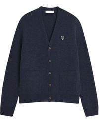 Maison Kitsuné - Maison Kitsun Fox Head Cardigan - Lyst