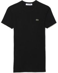 Lacoste - Logo Patch Slim-Fit Ribbed T-Shirt - Lyst