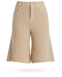 AYA MUSE - Elastic Ribbed Knitted Shorts - Lyst