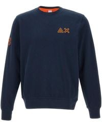 Sun 68 - Logo Crew Neck Sweatshirt - Lyst