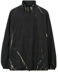 Burberry - Sliced Checked Zip-Up Jacket - Lyst