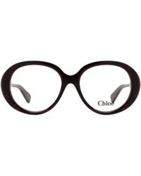 Chloé - Chloé Eyewear Oval-Frame Glasses - Lyst
