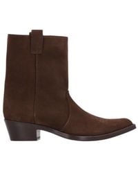 KHAITE - Clive Pointed-Toe Ankle Boots - Lyst