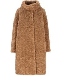 Herno - Single-Breasted High Neck Coat - Lyst