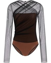 Nensi Dojaka - Renée Tulle Bodysuit - Lyst