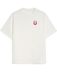 Jil Sander - Horseshoe Embroidered Crew-Neck T-Shirt - Lyst