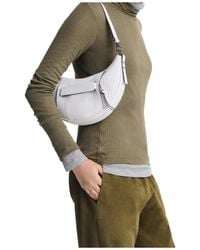 Longchamp - Crescent-Shaped Leather Shoulder Bag - Lyst