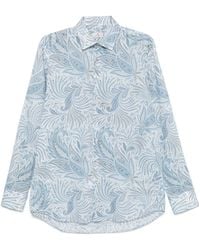 Etro - Paisley Printed Long Sleeved Shirt - Lyst